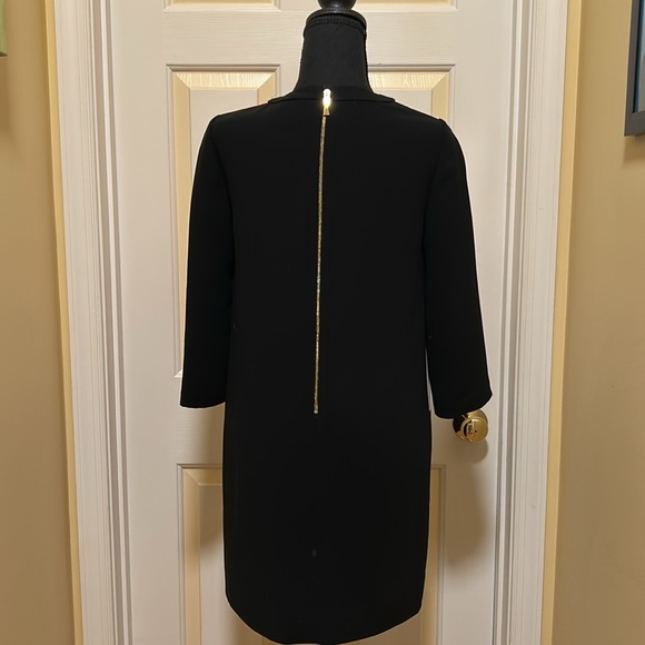 Kate Spade Black and White Asymmetrical Sheath Dress - Picture 3 of 4